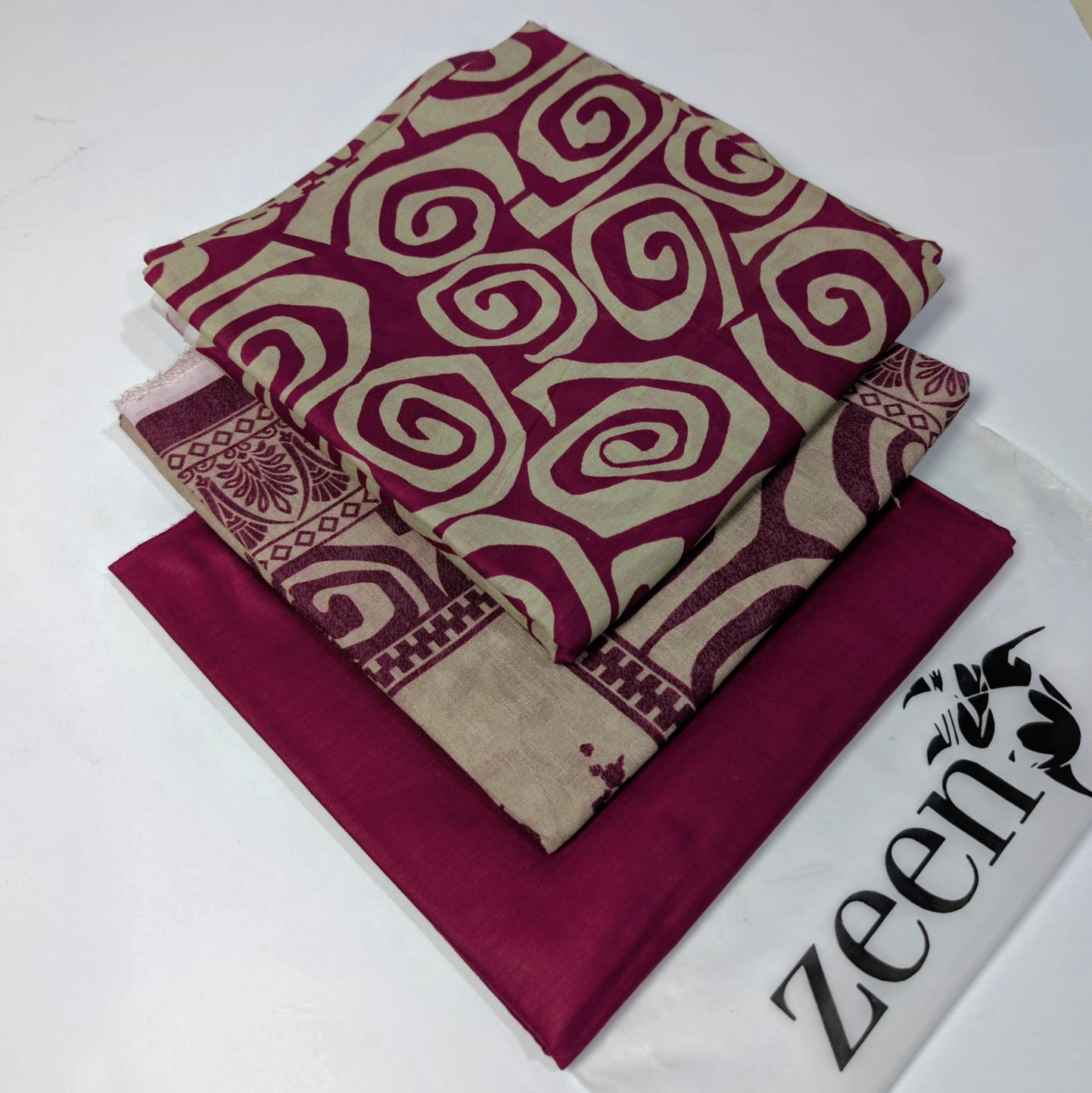 Zeen Printed Lawn Unstitched 3Piece D-155