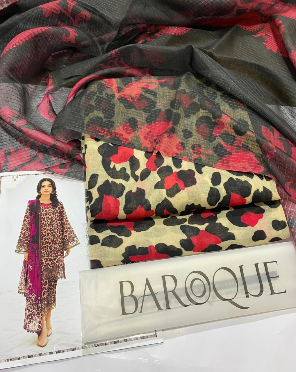 Baroque Summer Collection 2026 – Swiss Lawn 3PC Suit