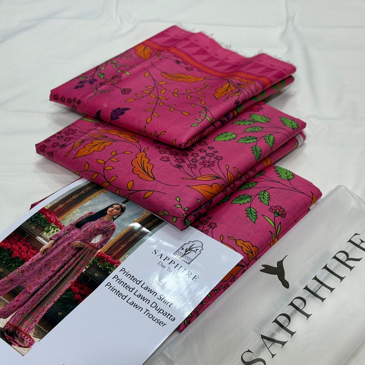 Sapphire Original Base Digital Print 3PC Suit