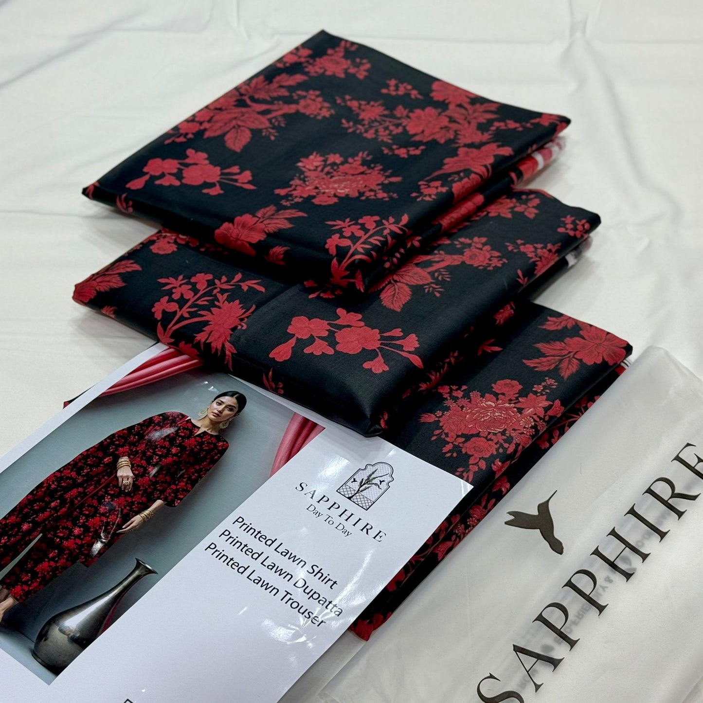 Sapphire Original Base Digital Print 3PC Suit