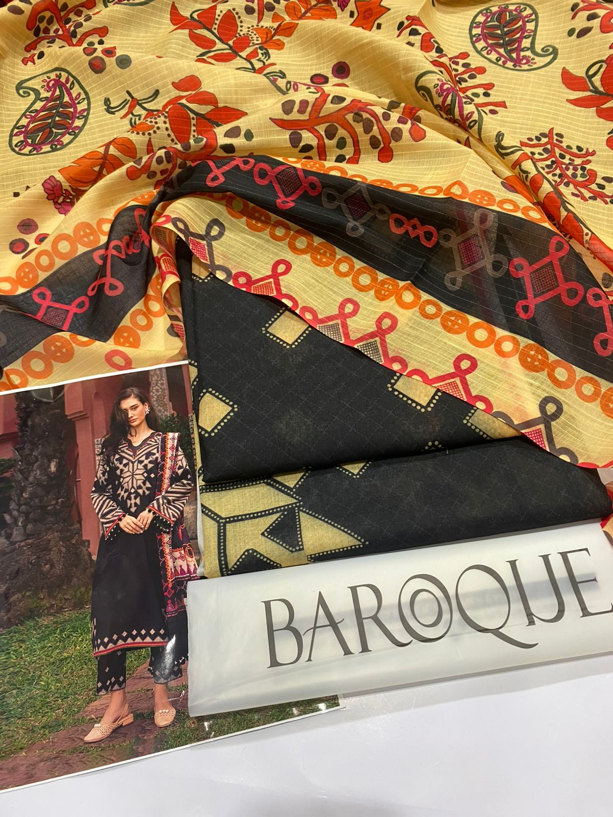 Baroque Summer Collection 2026 – Swiss Lawn 3PC Suit