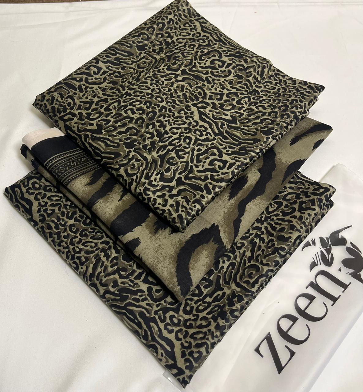Zeen Printed Lawn Unstitched 3Piece D-87