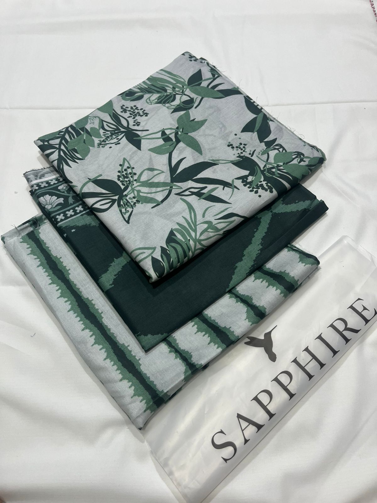 Sapphire Lawn Printed 3Piece D-03