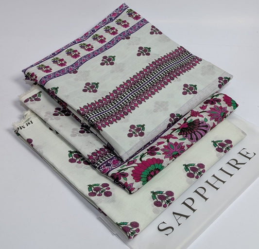 Sapphire Lawn Printed 3Piece D-003