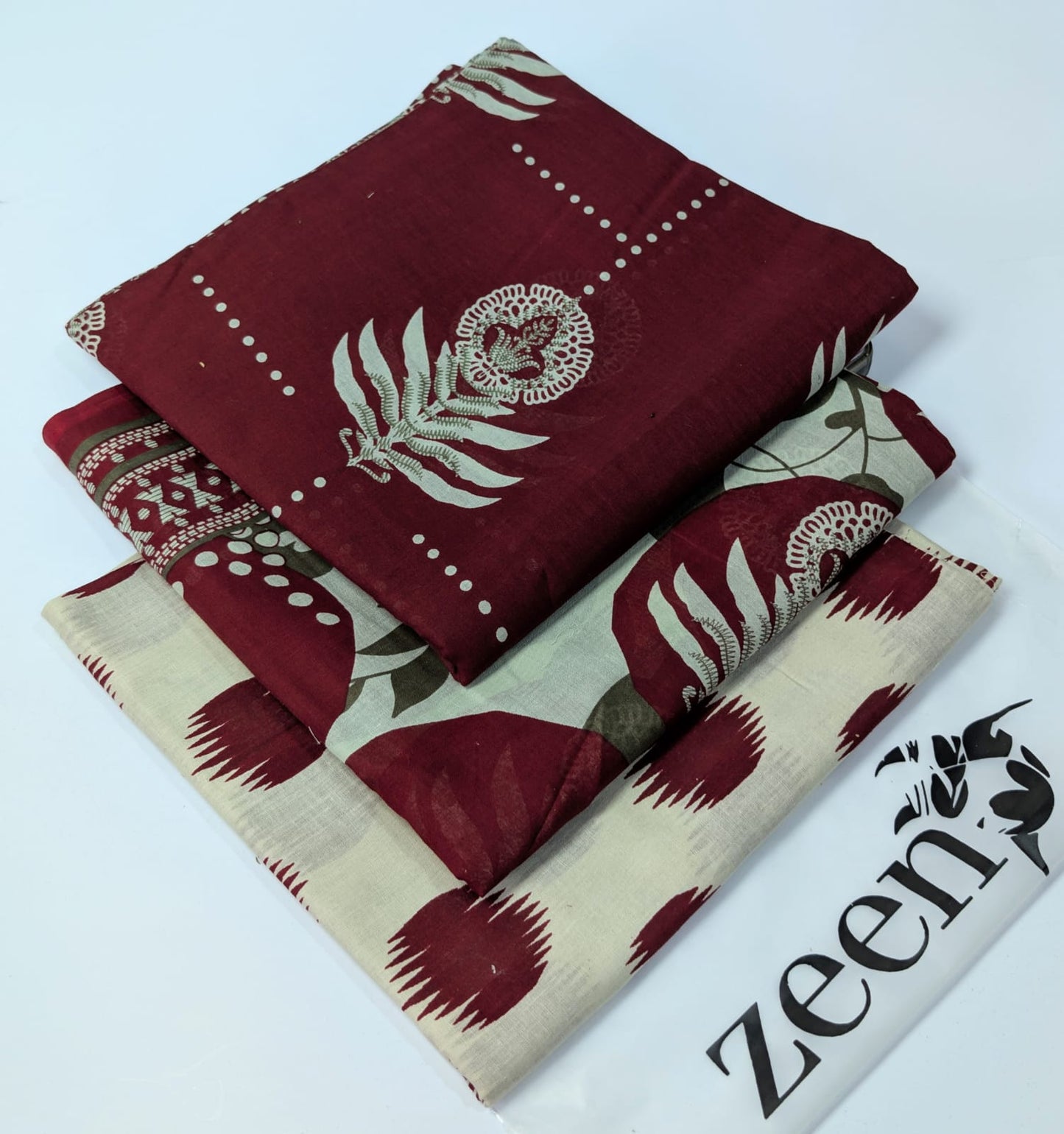 Zeen Printed Lawn Unstitched 3Piece D-103