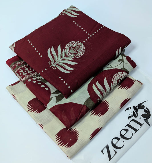Zeen Printed Lawn Unstitched 3Piece D-103