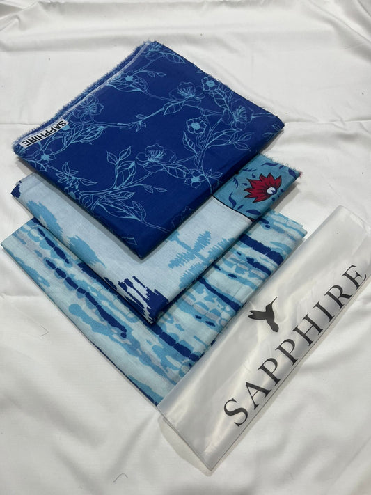 Sapphire Lawn Printed 3Piece D-04
