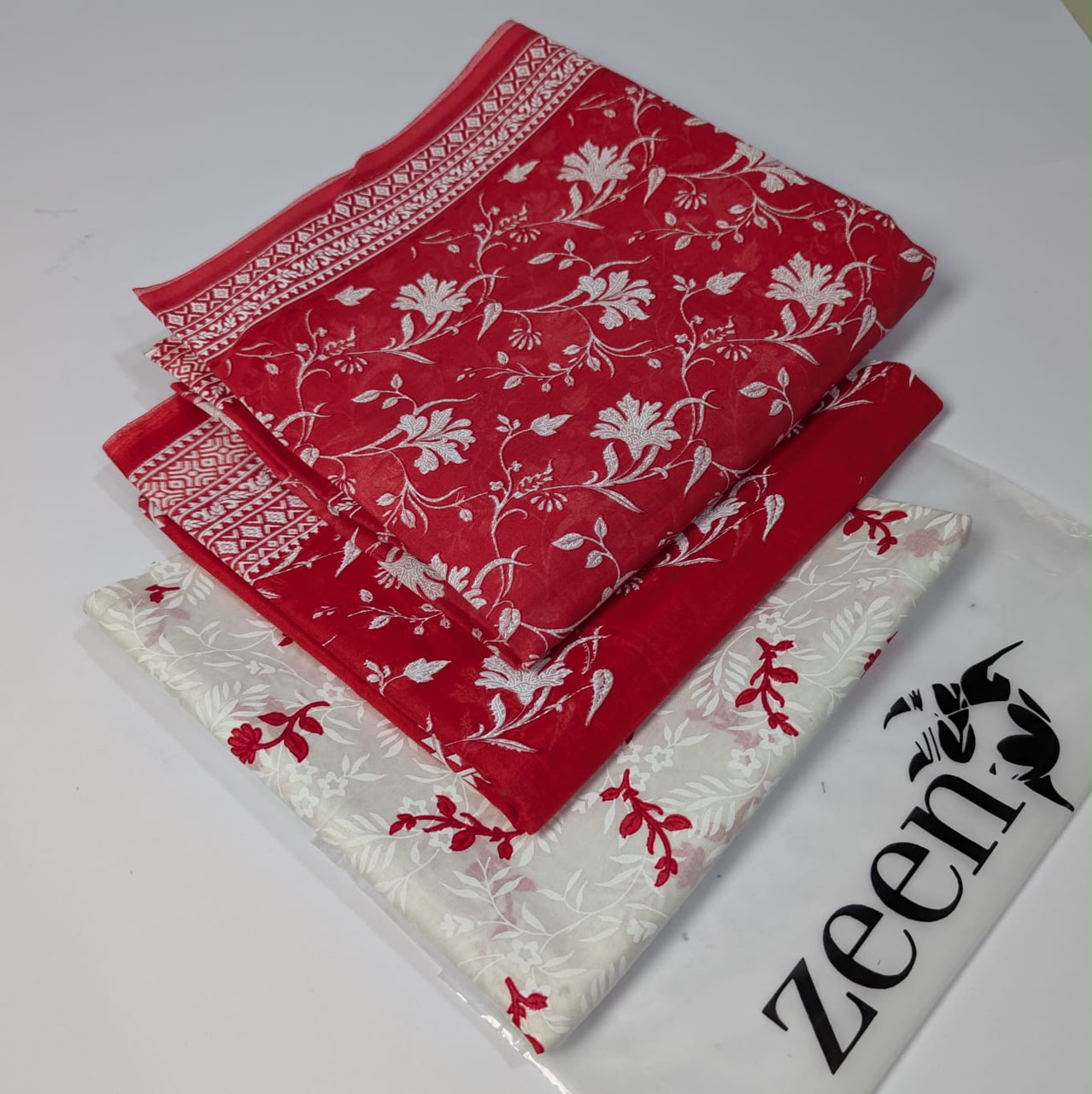Zeen Printed Lawn Unstitched 3Piece D-166