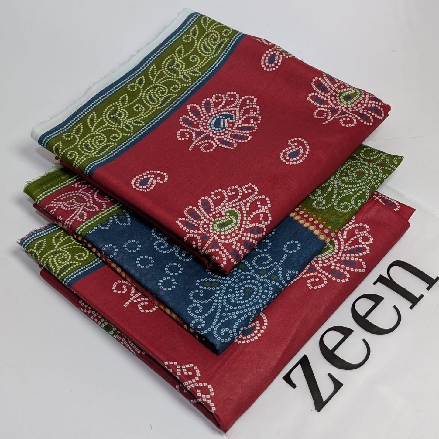 Zeen Printed Lawn Unstitched 3Piece D-199