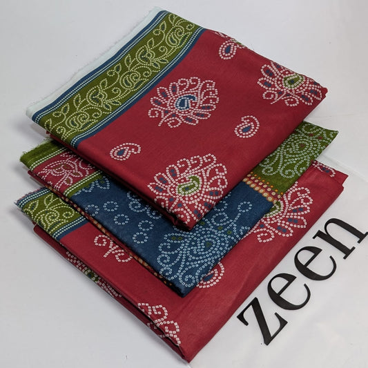Zeen Printed Lawn Unstitched 3Piece D-199