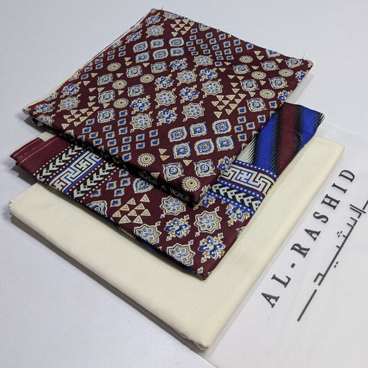 AL-RASHID  Printed Lawn Unstitched 3Piece D-049