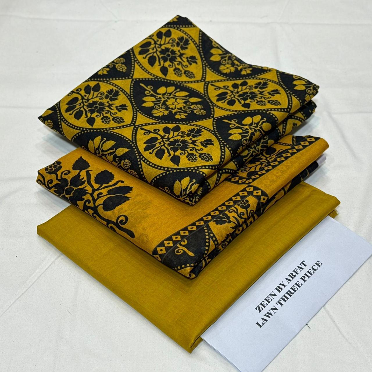 Zeen Printed Lawn Unstitched 3Piece D-46