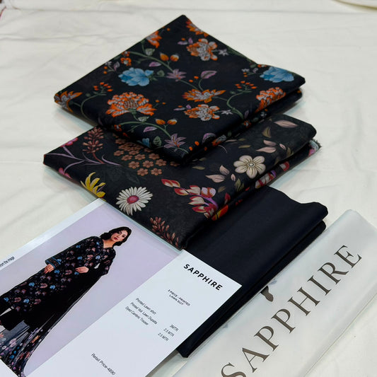 Sapphire Lawn Printed 3Piece D-10