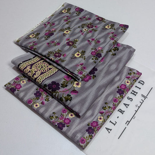 AL-RASHID  Printed Lawn Unstitched 3Piece D-067