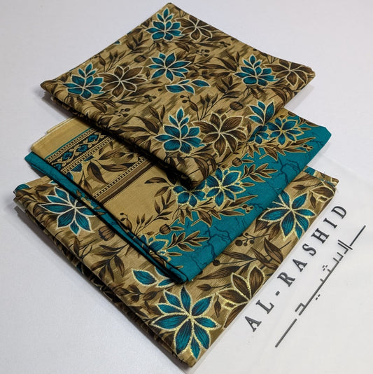 AL-RASHID  Printed Lawn Unstitched 3Piece D-020