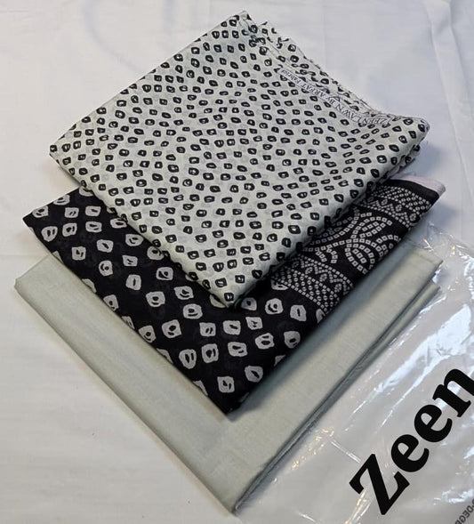 Zeen Printed Lawn Unstitched 3Piece D-008