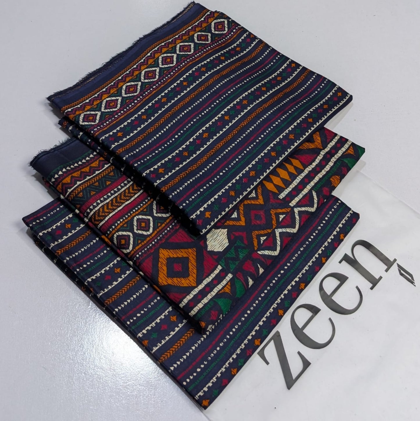 Zeen Printed Lawn Unstitched 3Piece D-0031