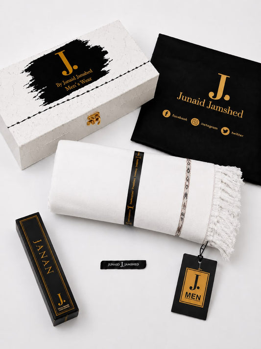J. Men Premium Wool Shawl+ Perfume D-002