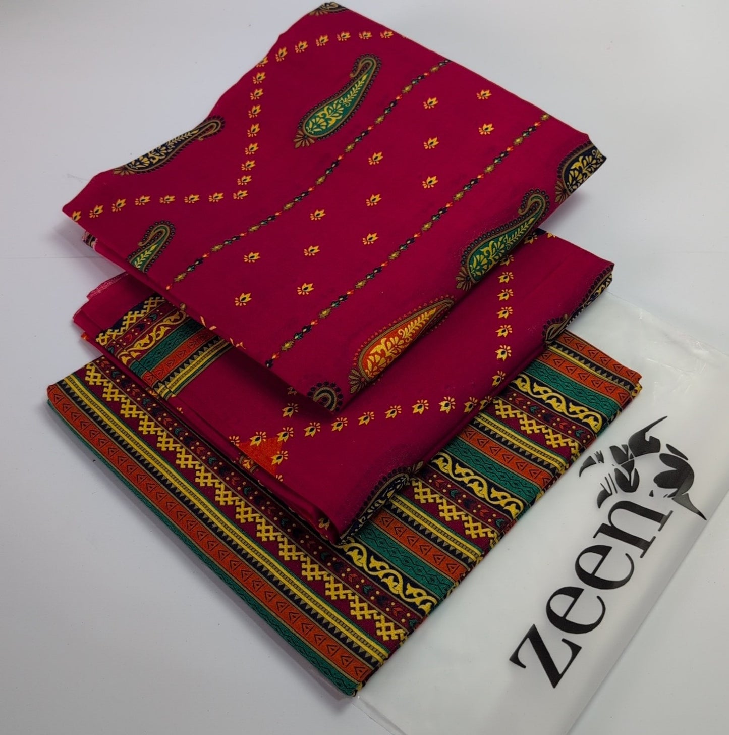 Zeen Printed Lawn Unstitched 3Piece D-114
