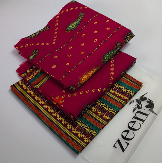 Zeen Printed Lawn Unstitched 3Piece D-114