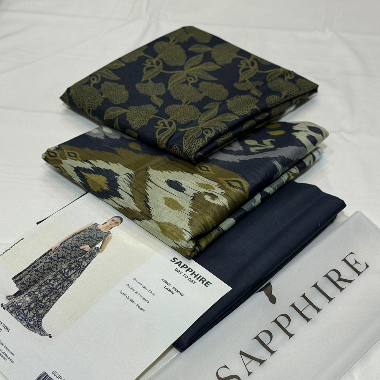 Sapphire Lawn Printed 3Piece D-20