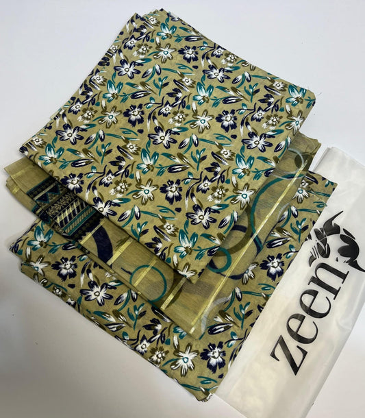 Zeen Printed Lawn Unstitched 3Piece D-92