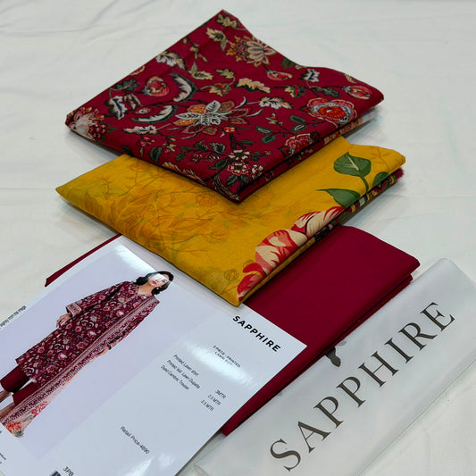 Sapphire Lawn Printed 3Piece D-03