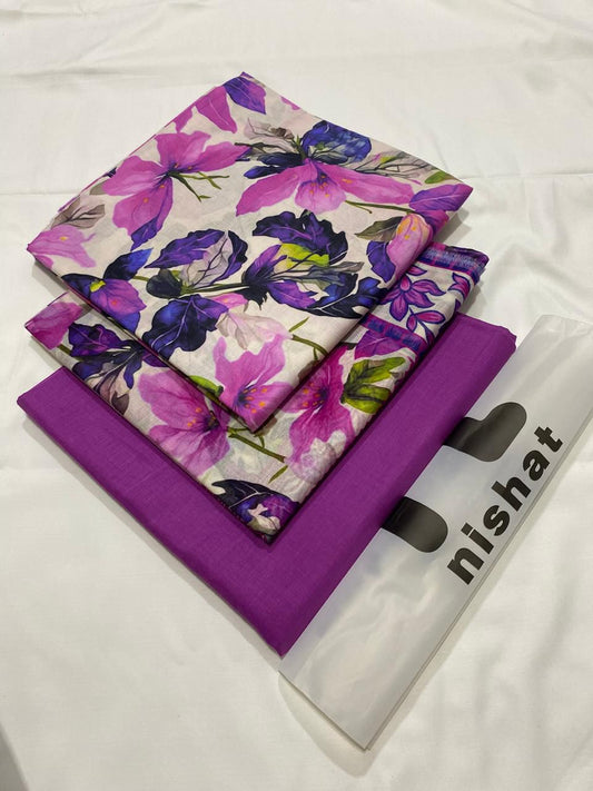 Nishat Lawn Printed 3Piece D-011