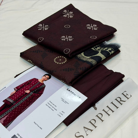 Sapphire Lawn Printed 3Piece D-05