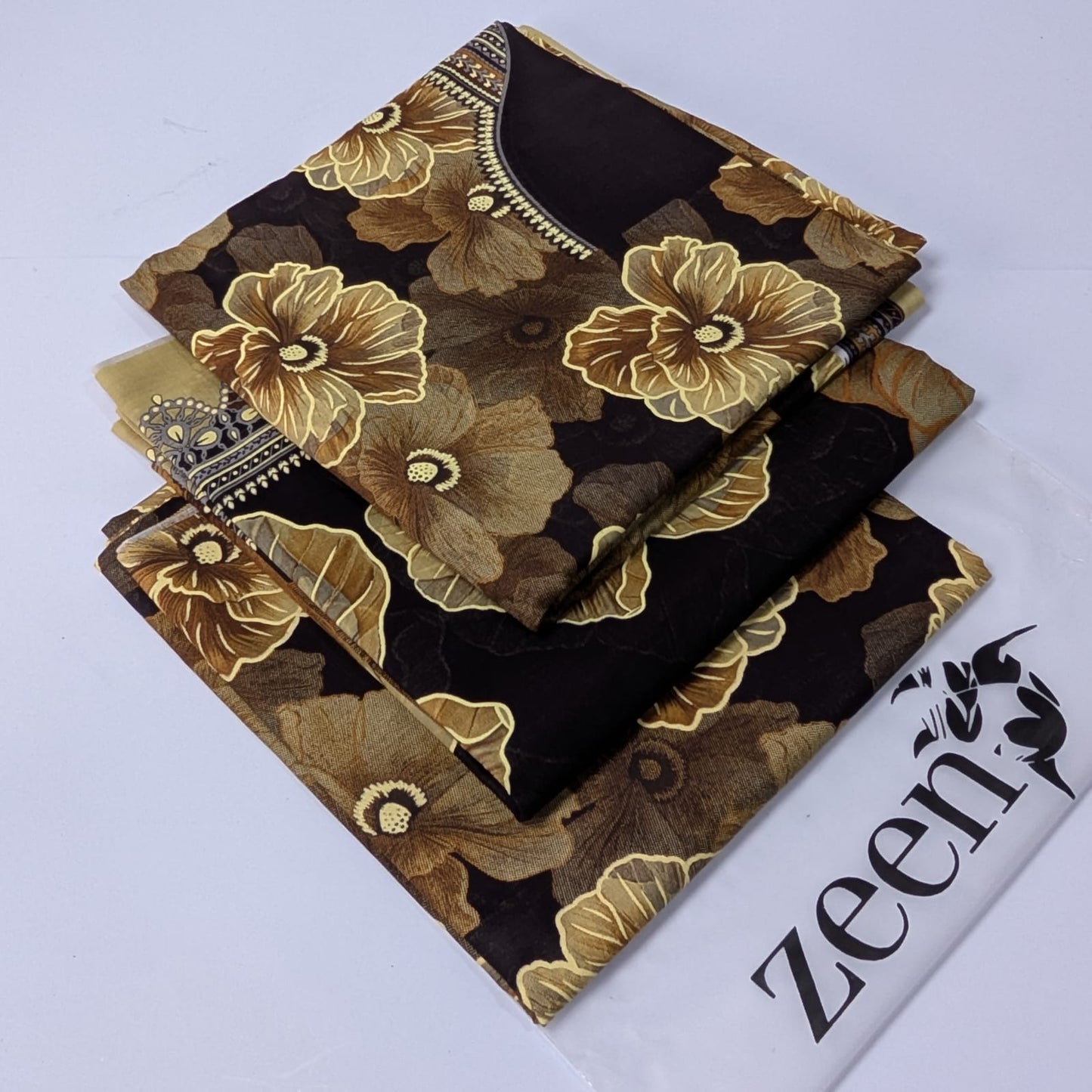 Zeen Printed Lawn Unstitched 3Piece D-125
