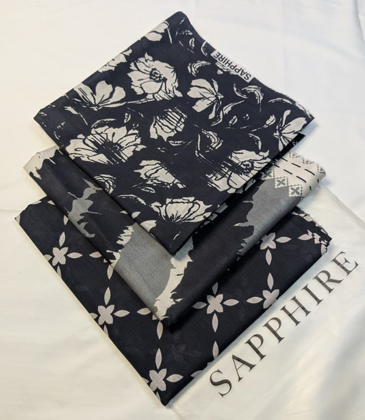 Sapphire  Lawn Printed 3Piece D-009