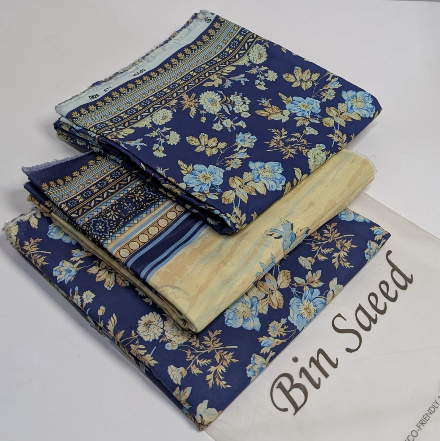 Bin Saeed  Lawn Printed 3Piece D-10