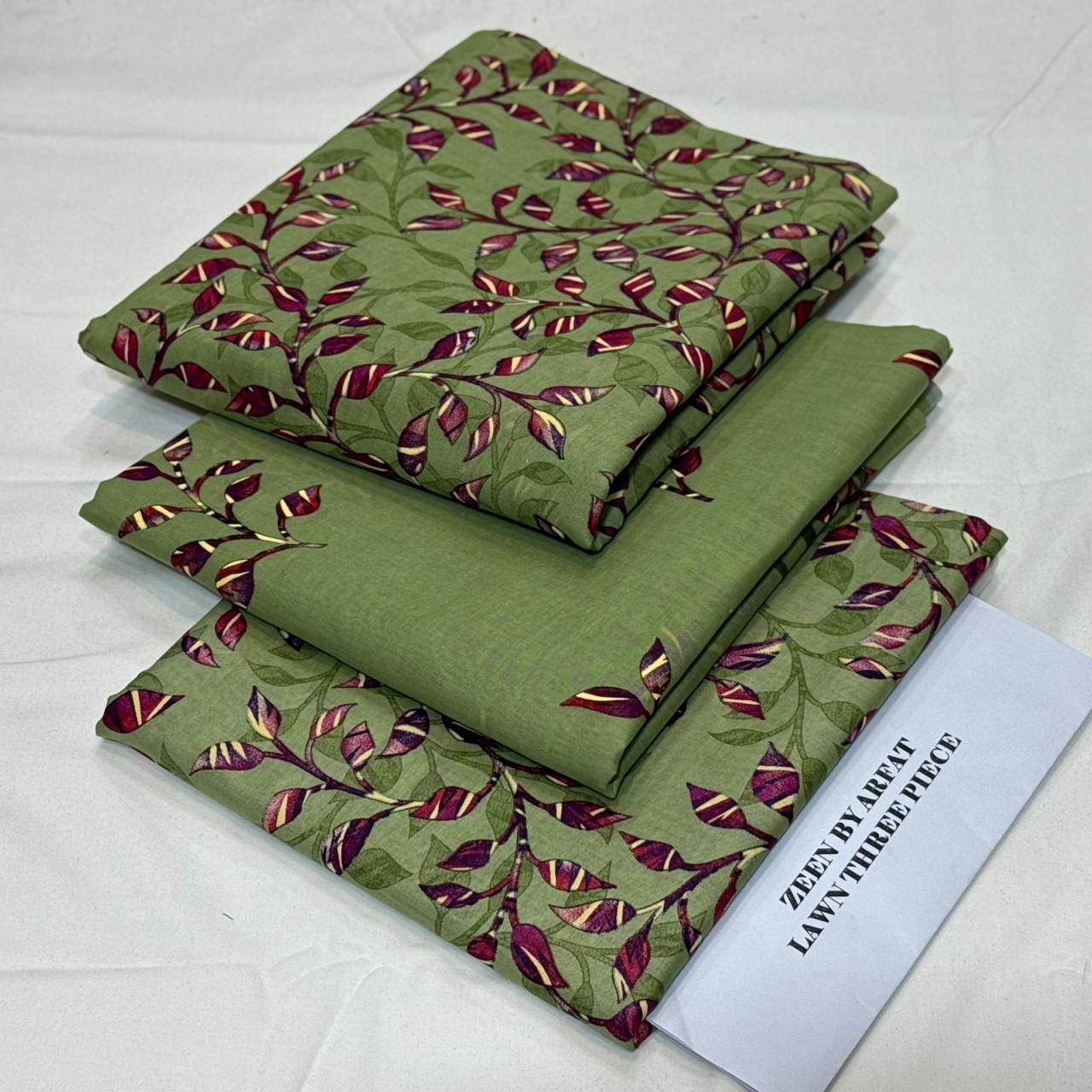Zeen Printed Lawn Unstitched 3Piece D-33