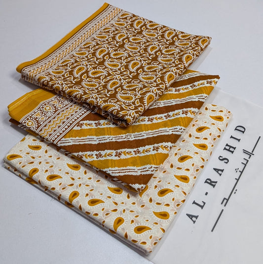 AL-RASHID  Printed Lawn Unstitched 3Piece D-034