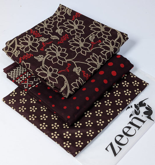 Zeen Printed Lawn Unstitched 3Piece D-129