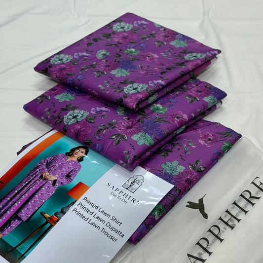 Sapphire Original Base Digital Print 3PC Suit