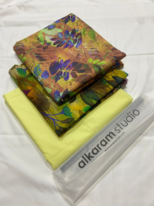 Alkram studio Lawn Printed 3Piece D-11