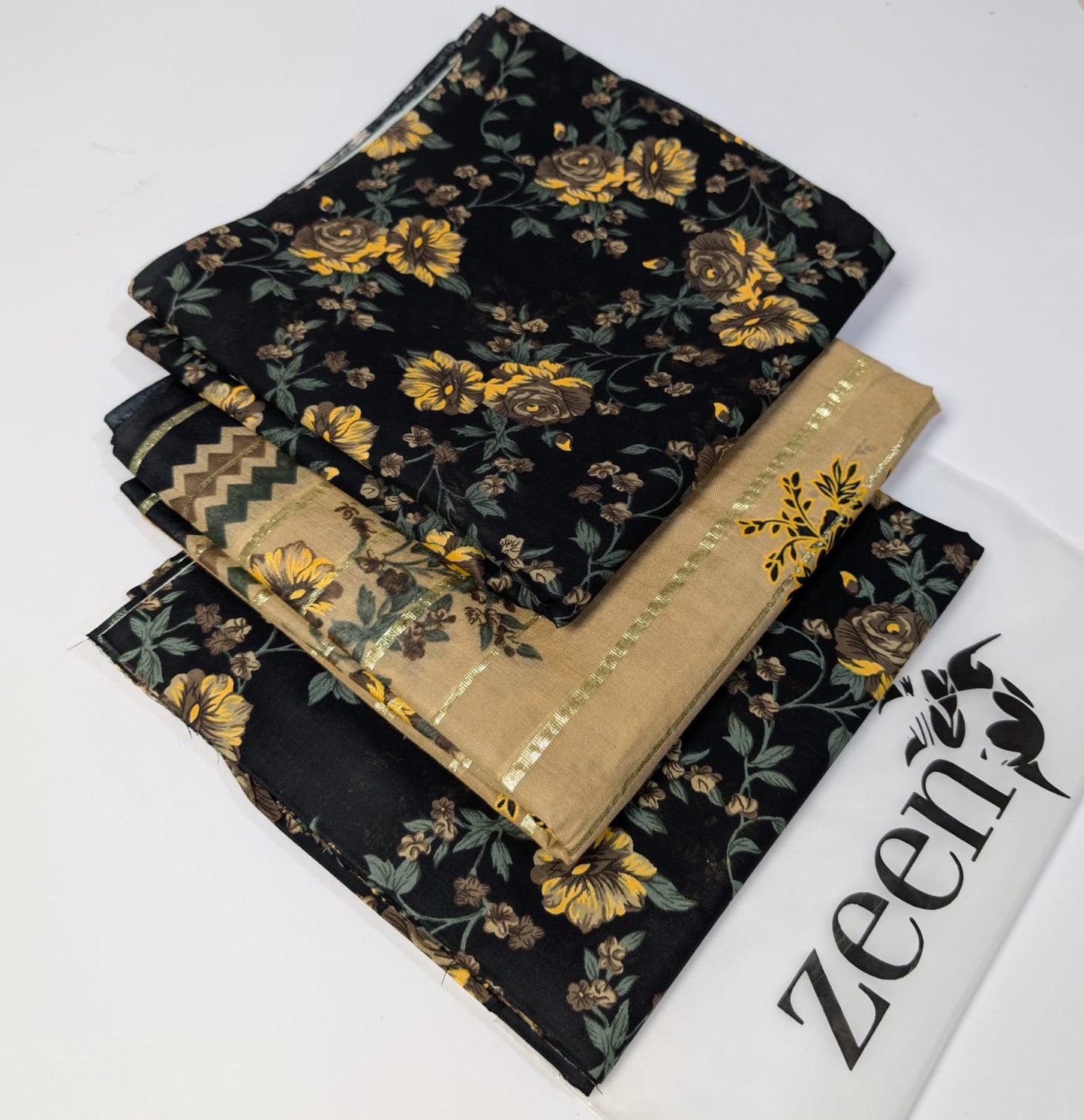 Zeen Printed Lawn Unstitched 3Piece D-119