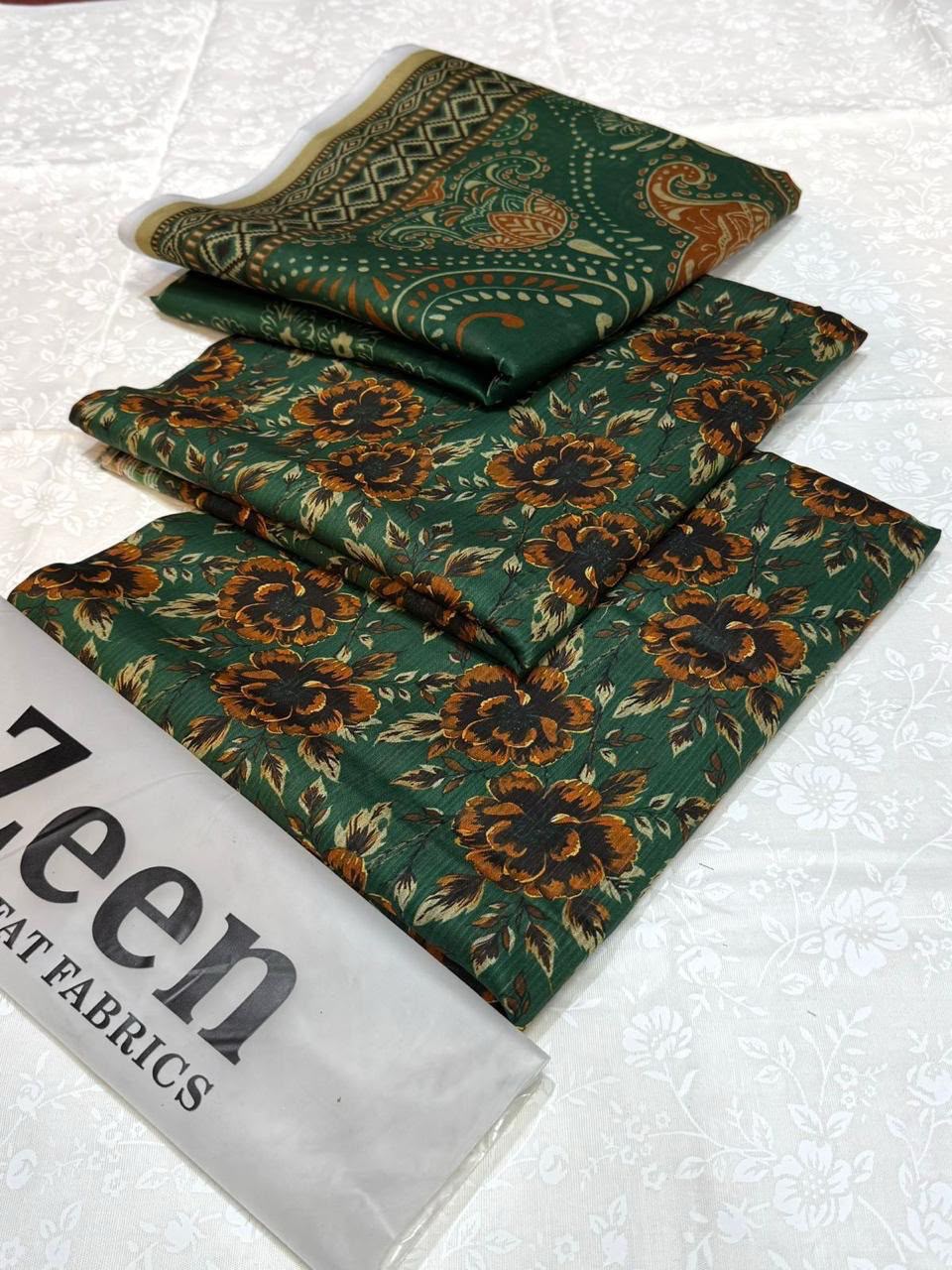Zeen Printed Lawn Unstitched 3Piece D-0036