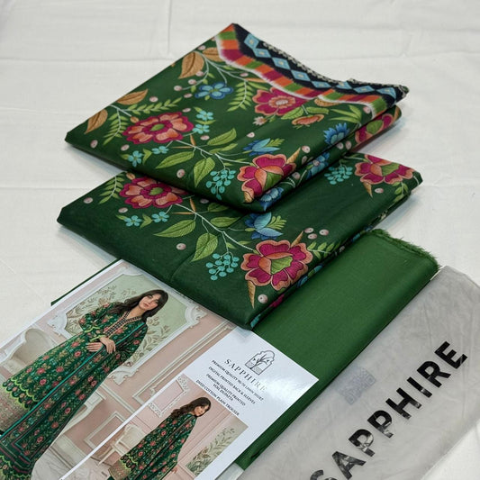 Sapphire Lawn Printed 3Piece D-14