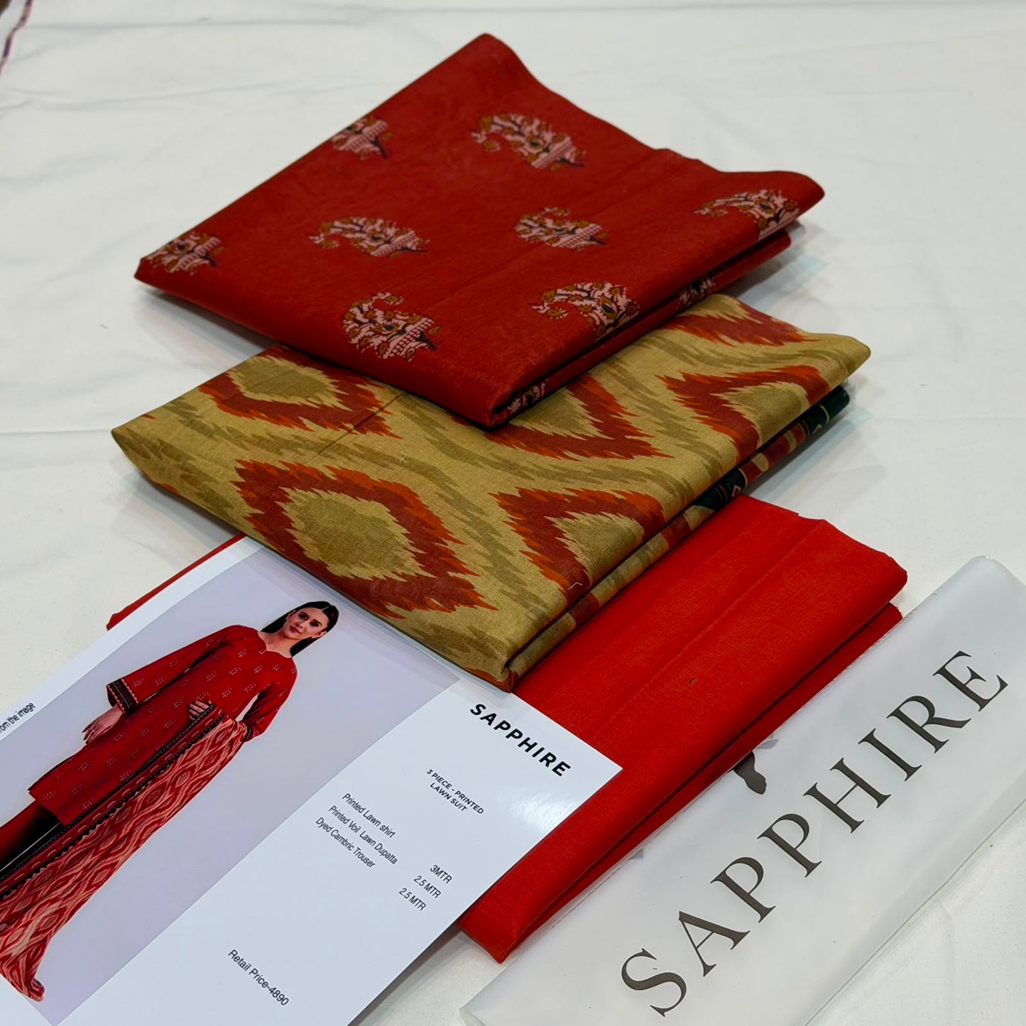 Sapphire Lawn Printed 3Piece D-06