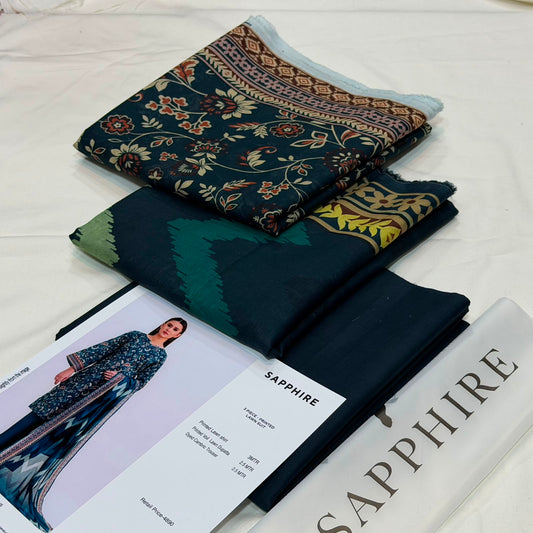 Sapphire Lawn Printed 3Piece D-07