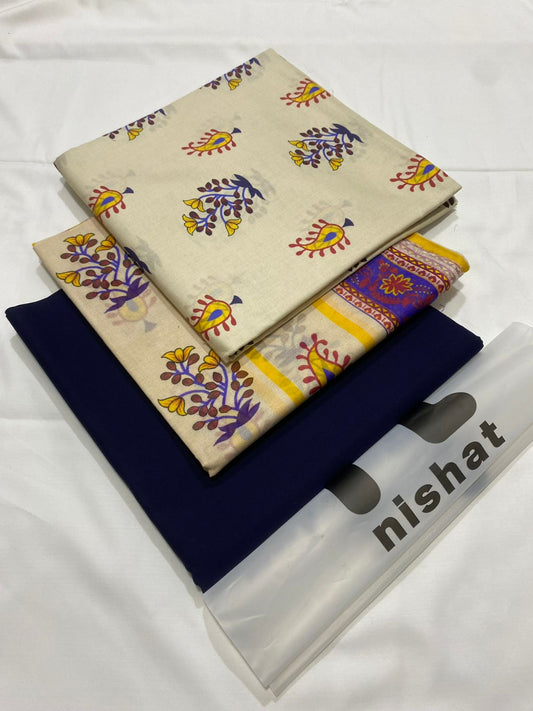 Nishat  Lawn Printed 3Piece D-12
