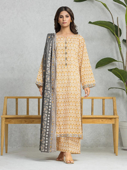 EDENROBE Lawn Printed 3Piece D-004