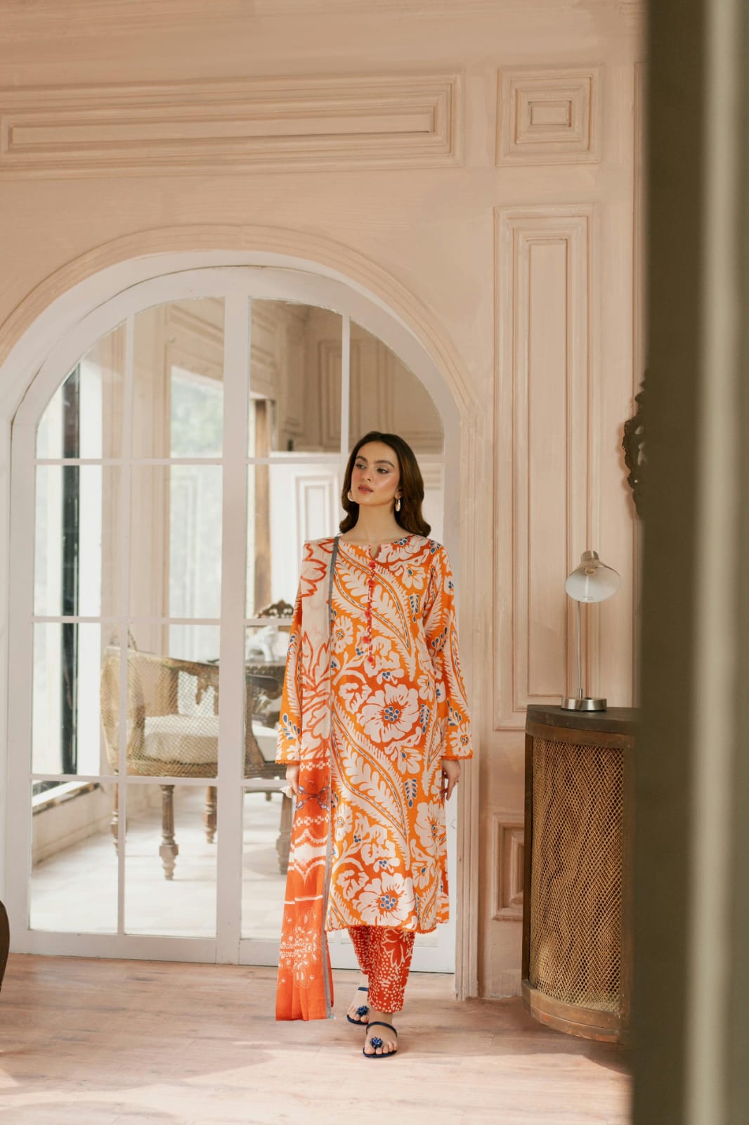 EDENROBE Lawn Printed 3Piece D-002
