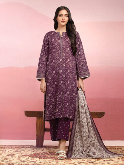 EDENROBE Lawn Printed 3Piece D-001