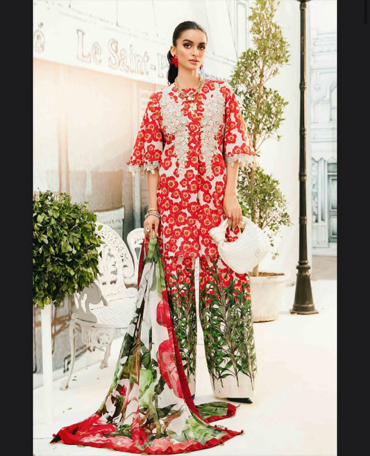 MARIA B Lawn Printed 3Piece D-010