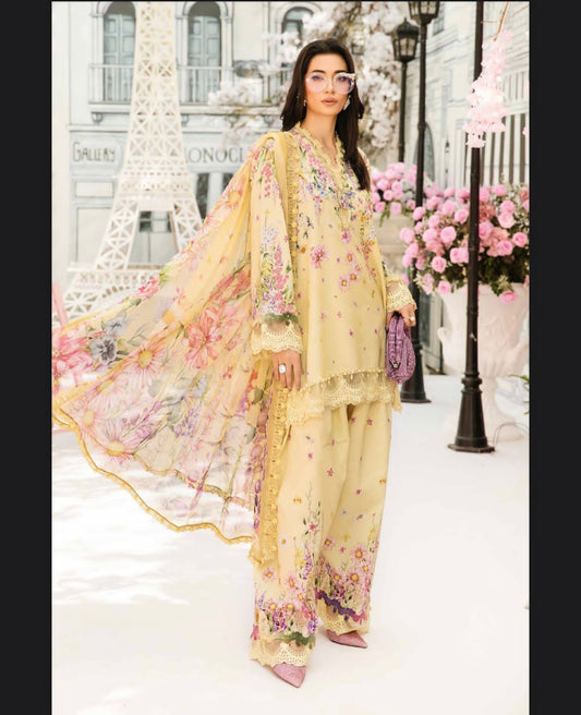 MARIA B Lawn Printed 3Piece D-008