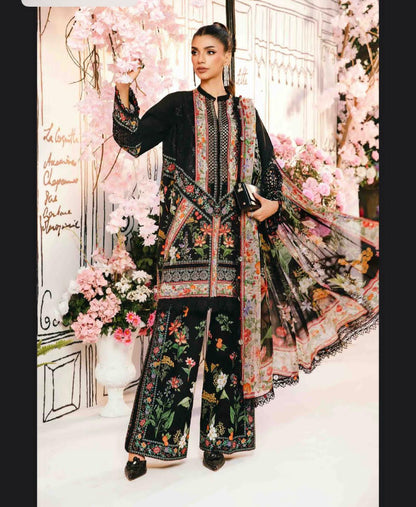 MARIA B Lawn Printed 3Piece D-007