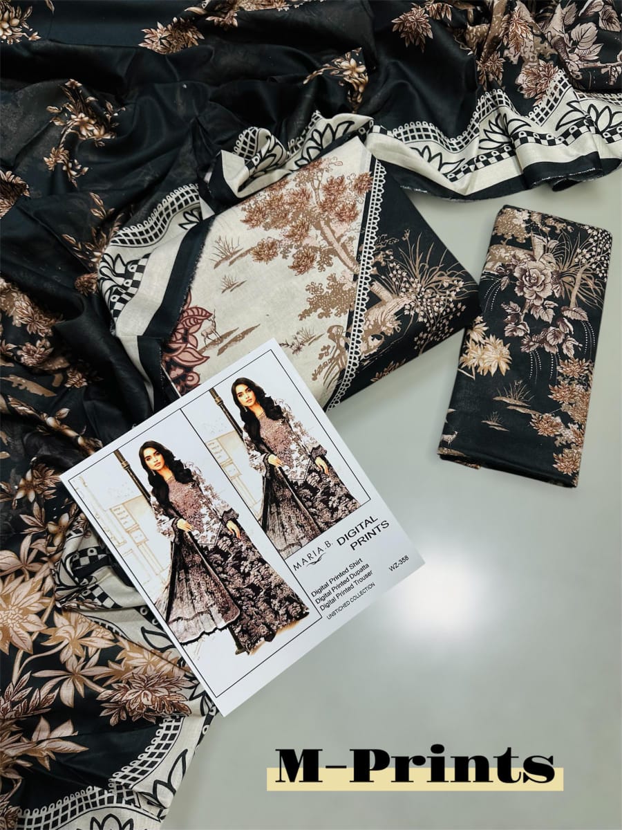 MARIA B Lawn Printed 3Piece D-009